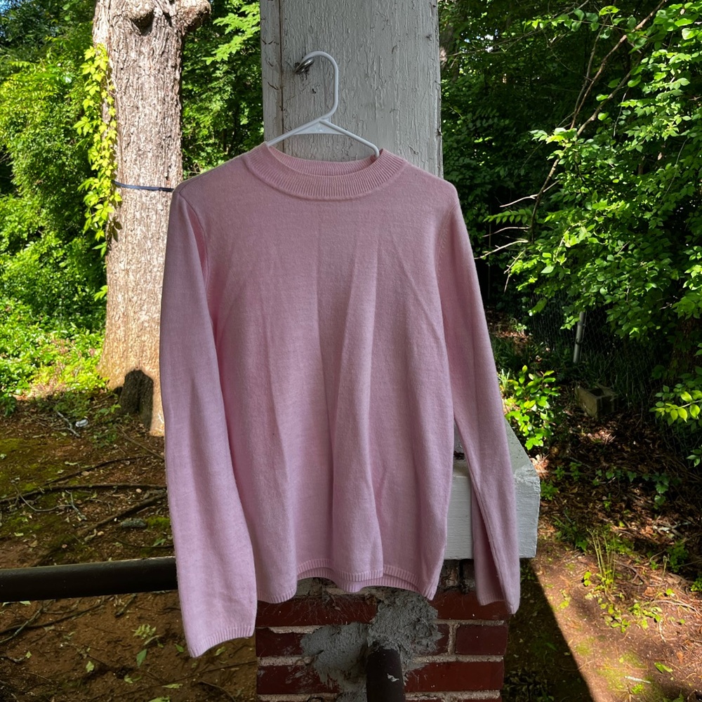 Pink Mockneck Kim Roger’s Sweater
